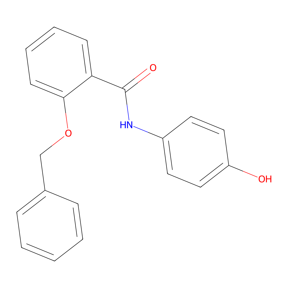N-(4-Hydroxyphenyl)-2-(phenylmethoxy)benzamide molecular structure, CAS 54090-31-2