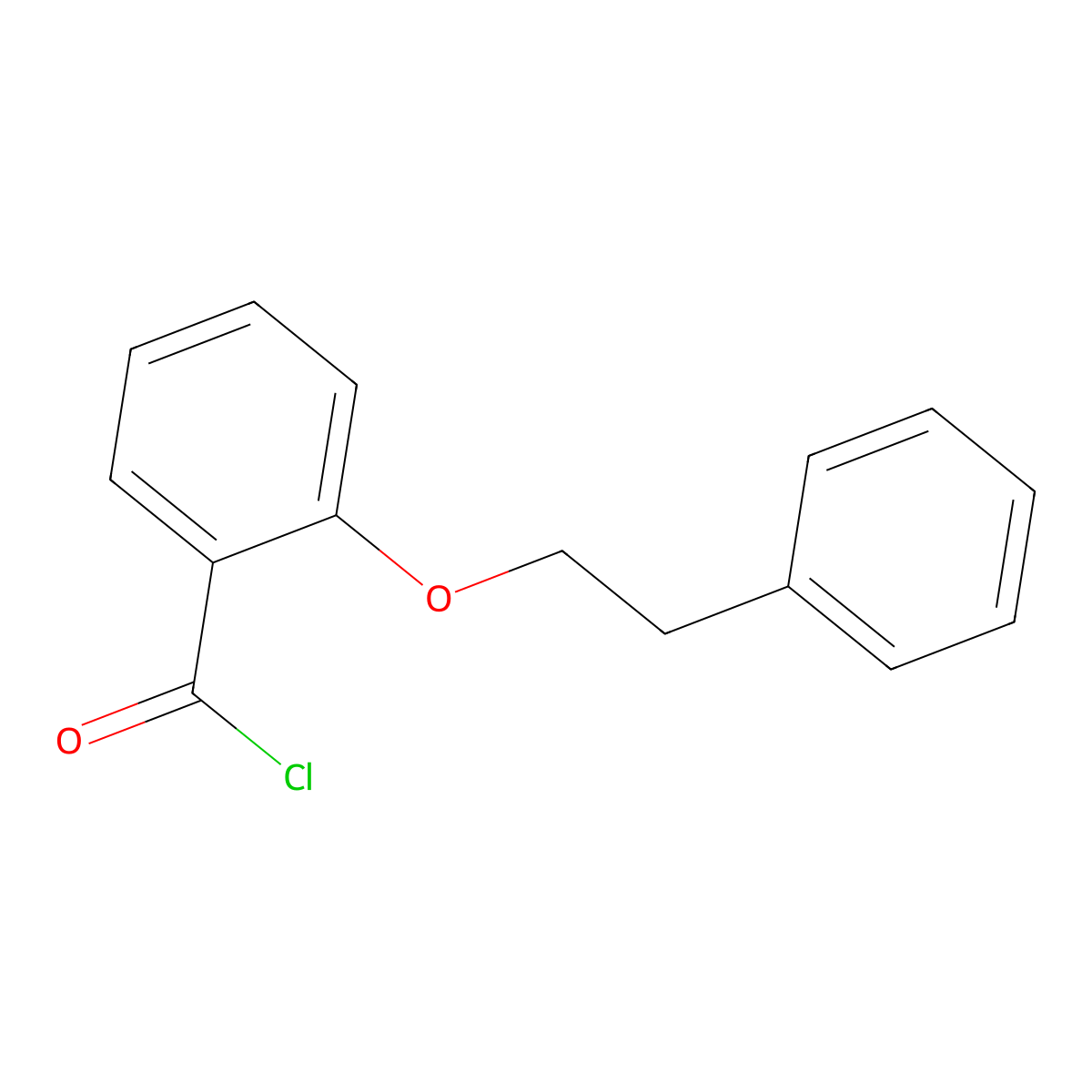 2-(2-Phenylethoxy)benzoyl chloride molecular structure, CAS 54090-34-5