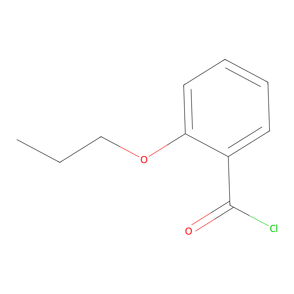 2-Propoxybenzoyl chloride molecular structure, CAS 54090-36-7