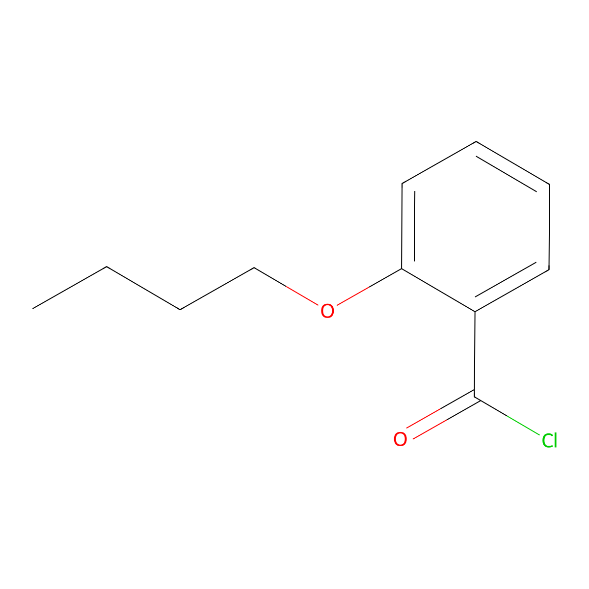 2-Butoxybenzoyl chloride molecular structure, CAS 54090-37-8
