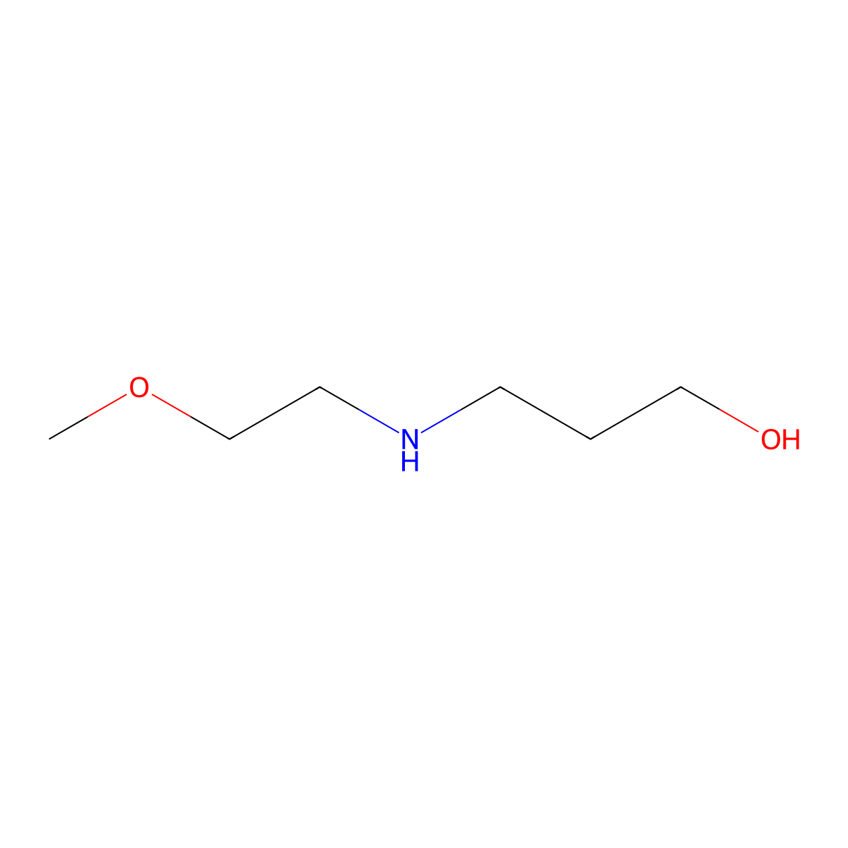 3-(2-Methoxyethylamino)propan-1-OL molecular structure, CAS 54093-33-3