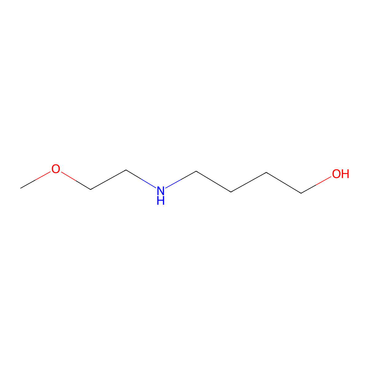 4-((2-Methoxyethyl)amino)butan-1-ol molecular structure, CAS 54093-35-5