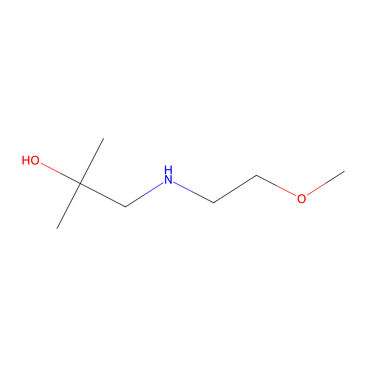 1-(2-Methoxyethylamino)-2-methyl-2-propanol molecular structure, CAS 54093-41-3