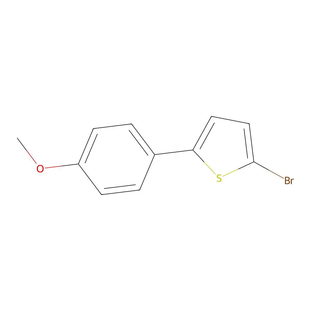 2-Bromo-5-(4-methoxyphenyl)thiophene molecular structure, CAS 54095-24-8