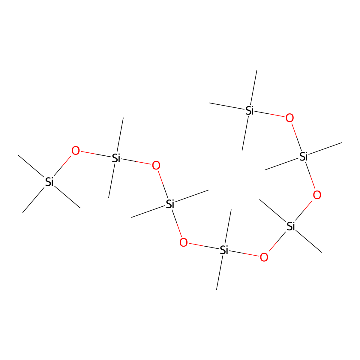 Hexadecamethylheptasiloxane molecular structure, CAS 541-01-5