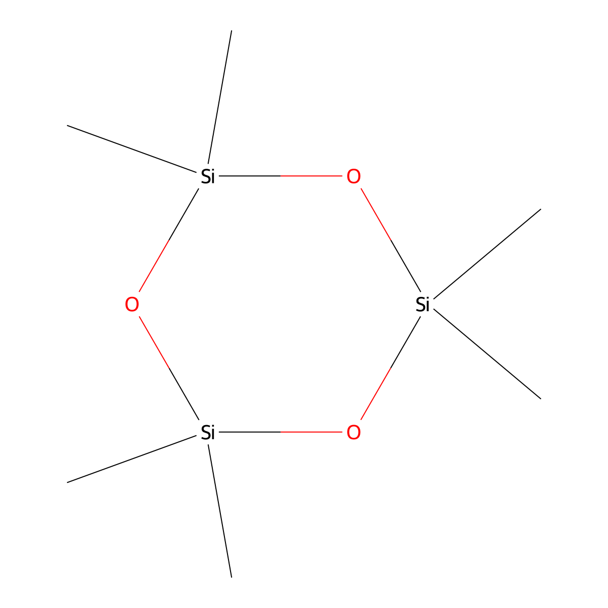 Hexamethylcyclotrisiloxane molecular structure, CAS 541-05-9