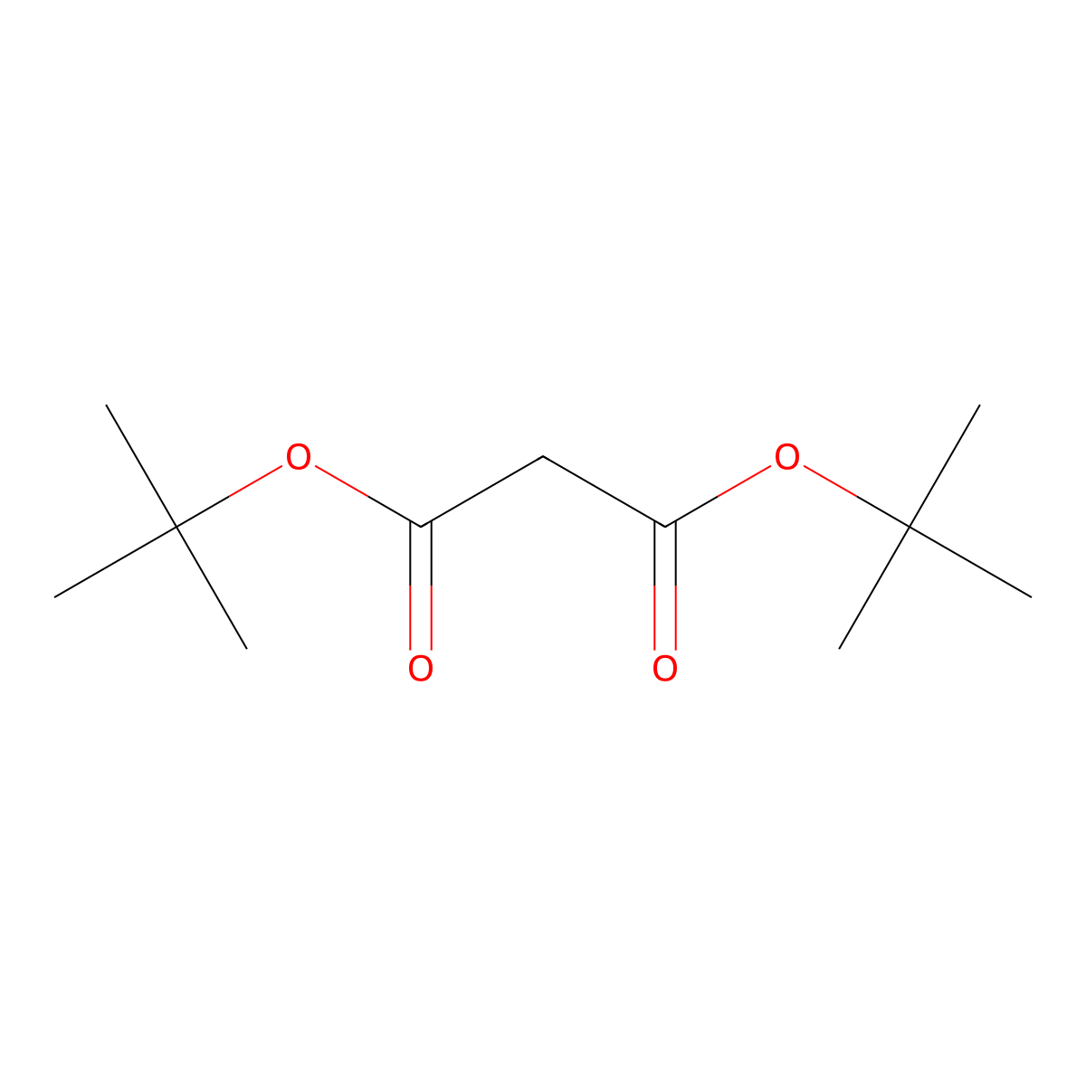 Di-tert-butyl malonate molecular structure, CAS 541-16-2