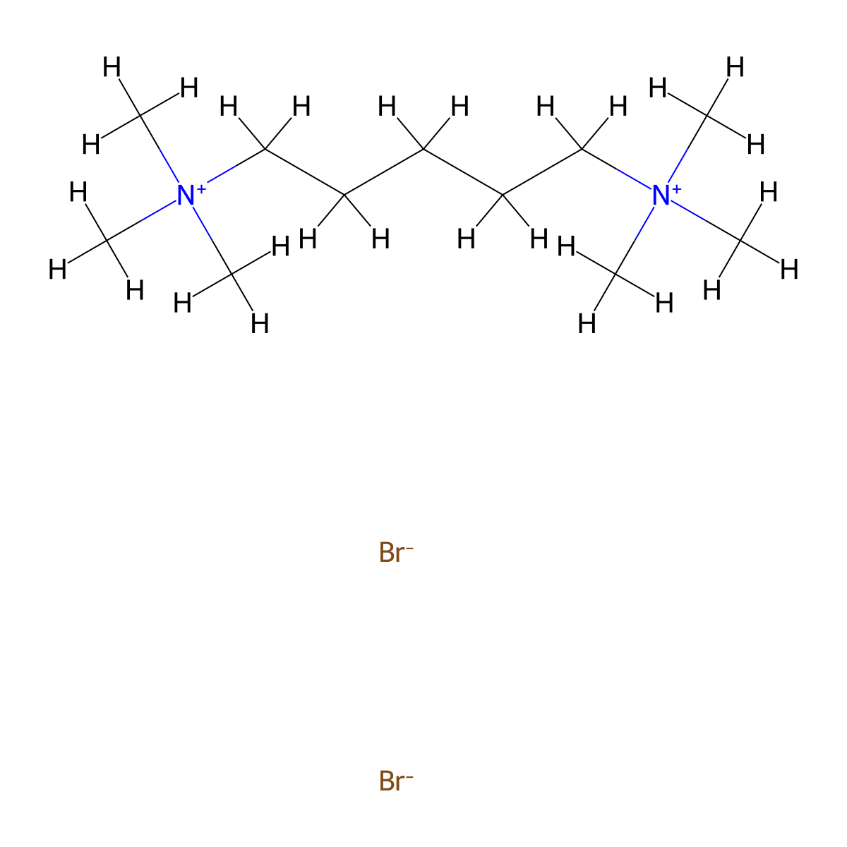 Pentamethonium Bromide molecular structure, CAS 541-20-8