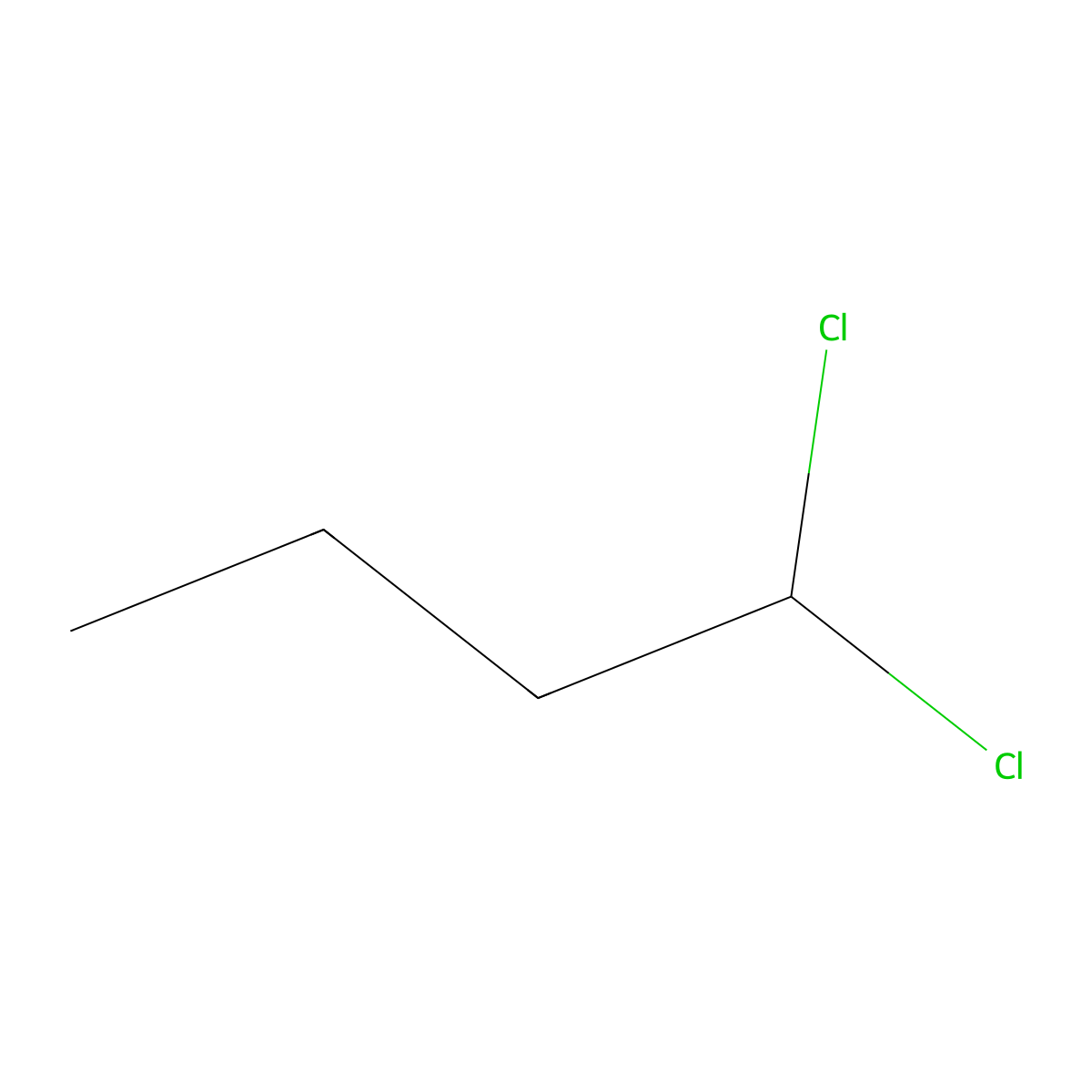 1,1-Dichlorobutane molecular structure, CAS 541-33-3