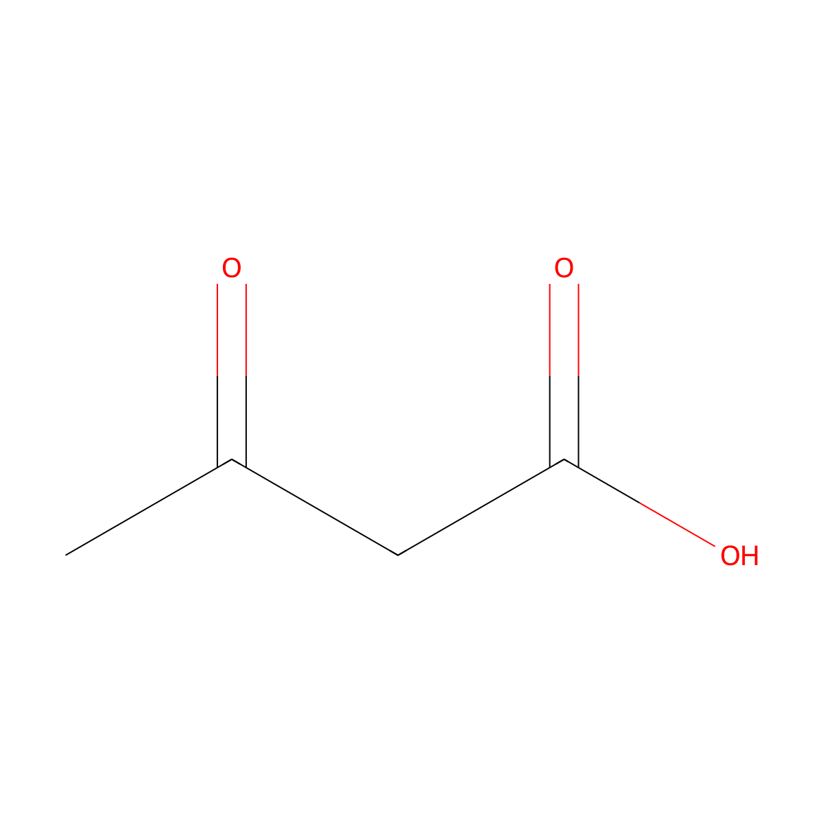Acetoacetic Acid molecular structure, CAS 541-50-4