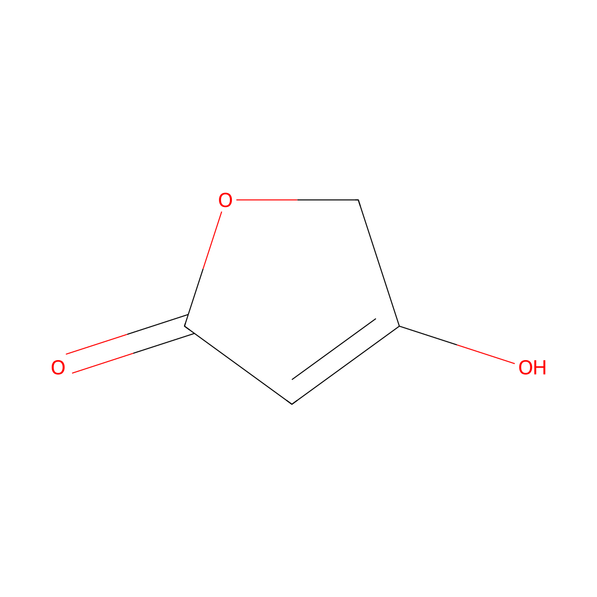 4-hydroxyfuran-2(5H)-one molecular structure, CAS 541-57-1