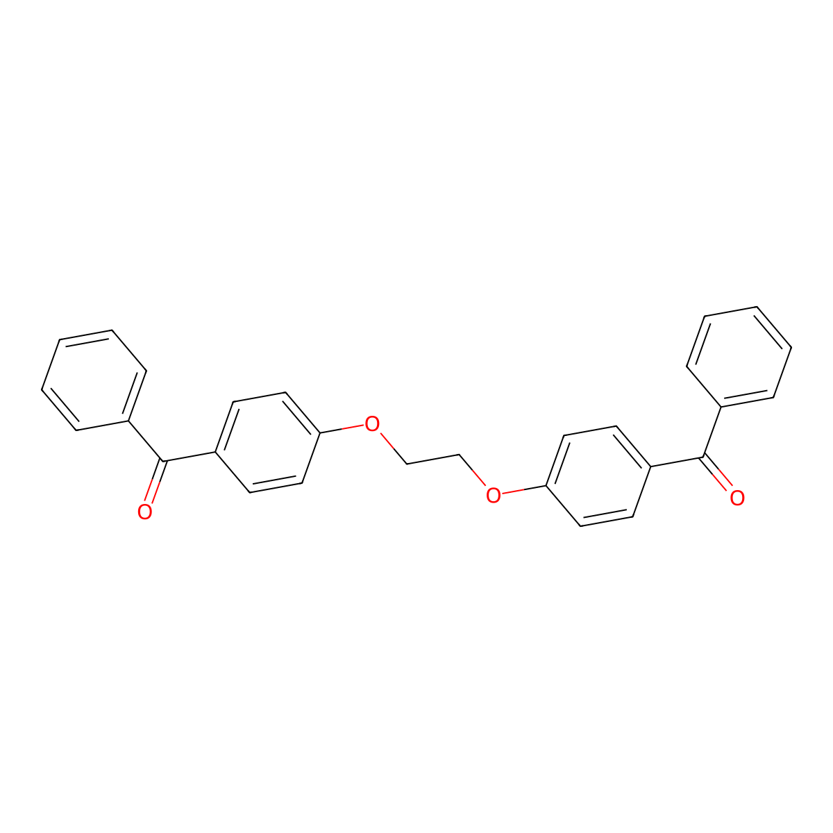 [Ethane-1,2-diylbis(oxybenzene-4,1-diyl)]bis(phenylmethanone) molecular structure, CAS 5410-01-5