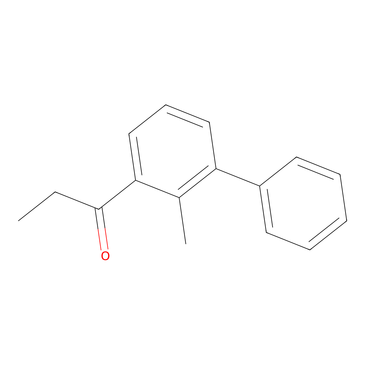 1-(2-Methylbiphenyl-3-yl)propan-1-one molecular structure, CAS 5410-12-8