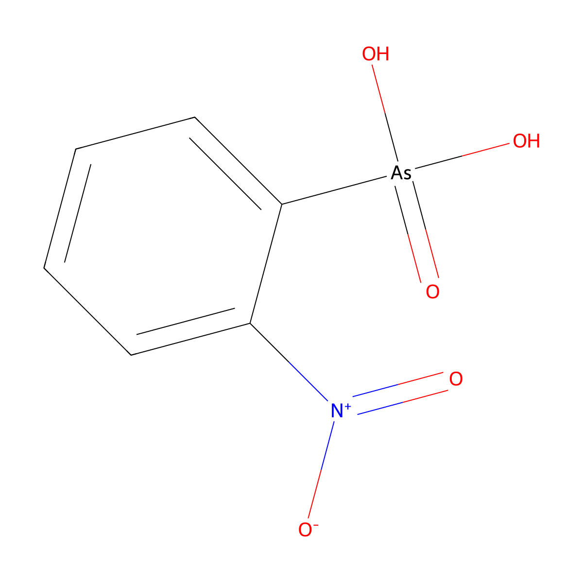 2-Nitrobenzenearsonic acid molecular structure, CAS 5410-29-7