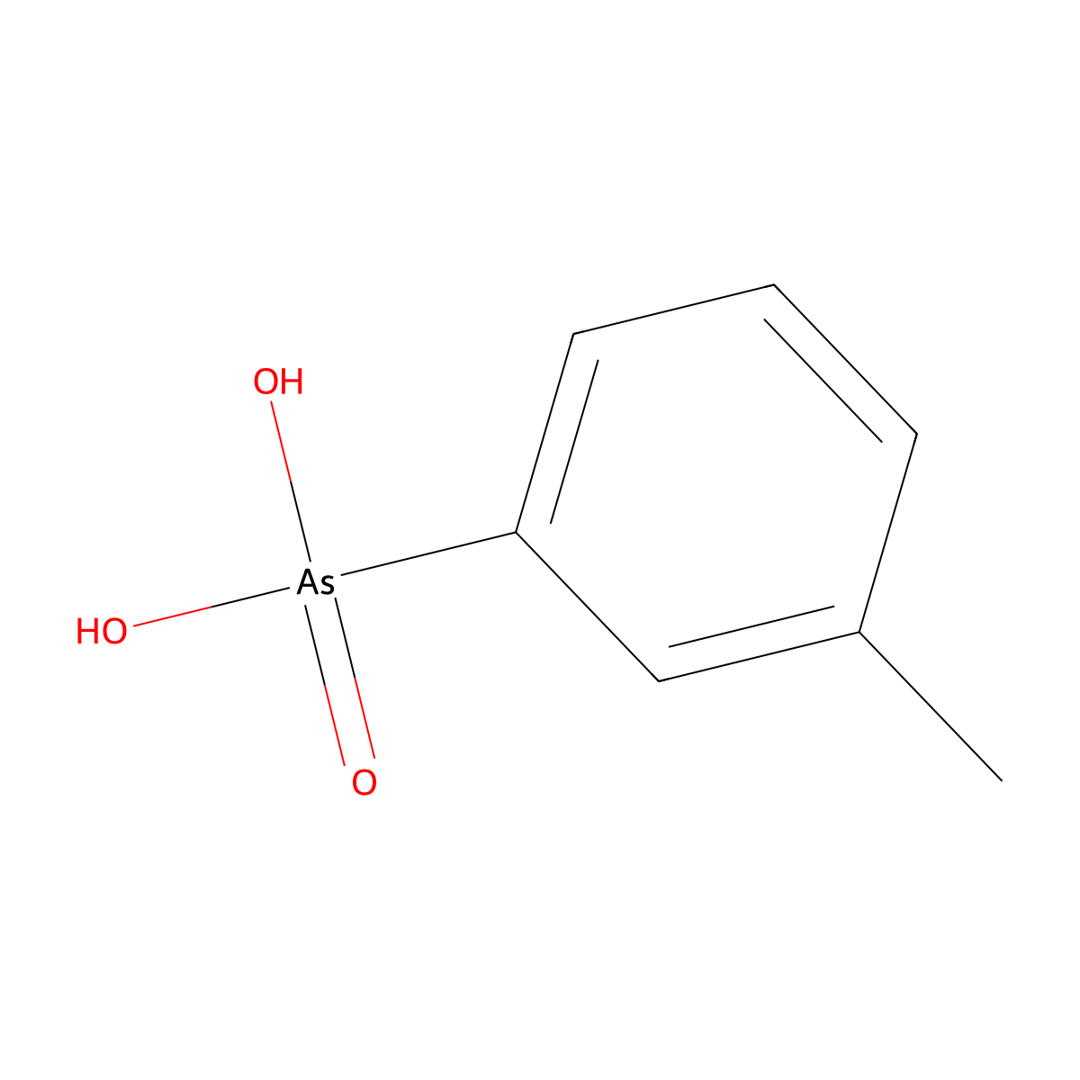 m-Toluenearsonic acid molecular structure, CAS 5410-37-7