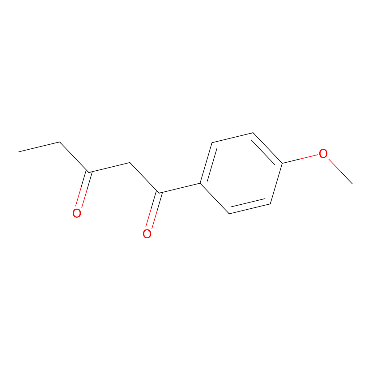 1-(4-Methoxyphenyl)pentane-1,3-dione molecular structure, CAS 54103-36-5