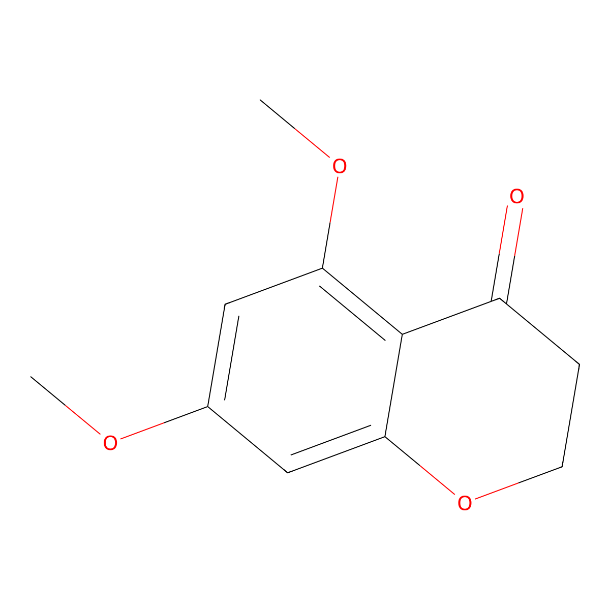 5,7-Dimethoxy-2,3-dihydro-4H-1-benzopyran-4-one molecular structure, CAS 54107-66-3