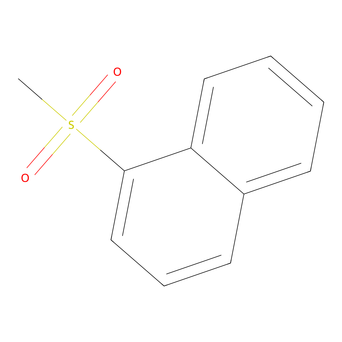 1-Methanesulfonyl-naphthalene molecular structure, CAS 54108-51-9