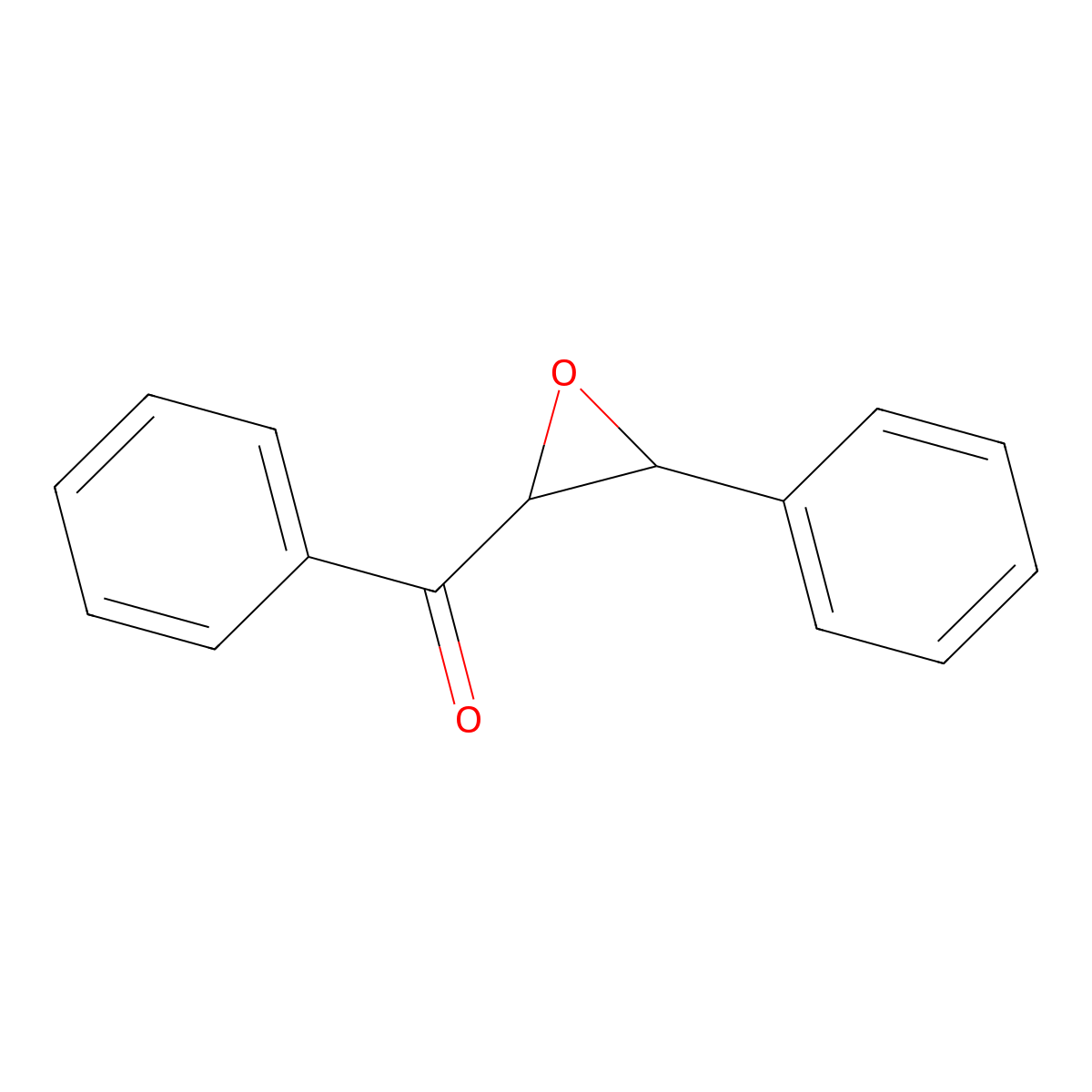 Chalcone epoxide molecular structure, CAS 5411-12-1