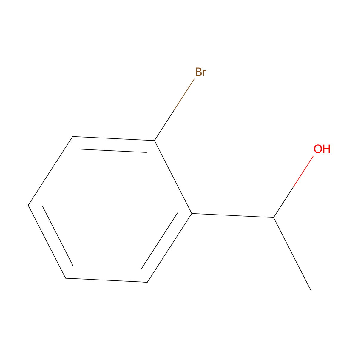 1-(2-Bromophenyl)ethanol molecular structure, CAS 5411-56-3
