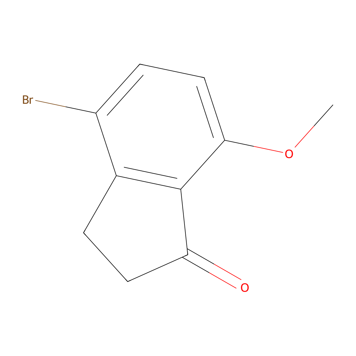 4-Bromo-7-methoxy-1-indanone molecular structure, CAS 5411-61-0