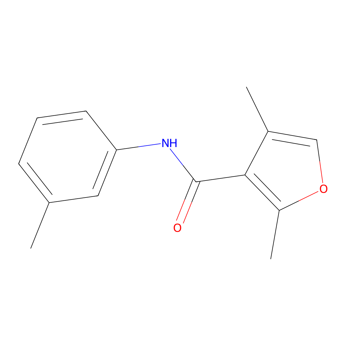 2,4-dimethyl-N-(m-tolyl)furan-3-carboxamide molecular structure, CAS 54110-35-9