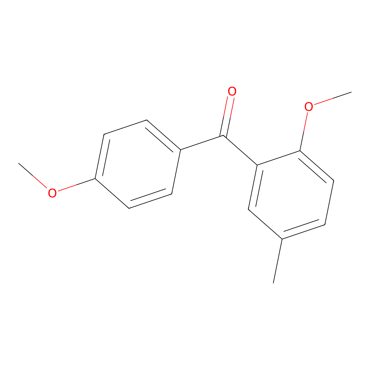 (2-Methoxy-5-methylphenyl)(4-methoxyphenyl)methanone molecular structure, CAS 54118-71-7