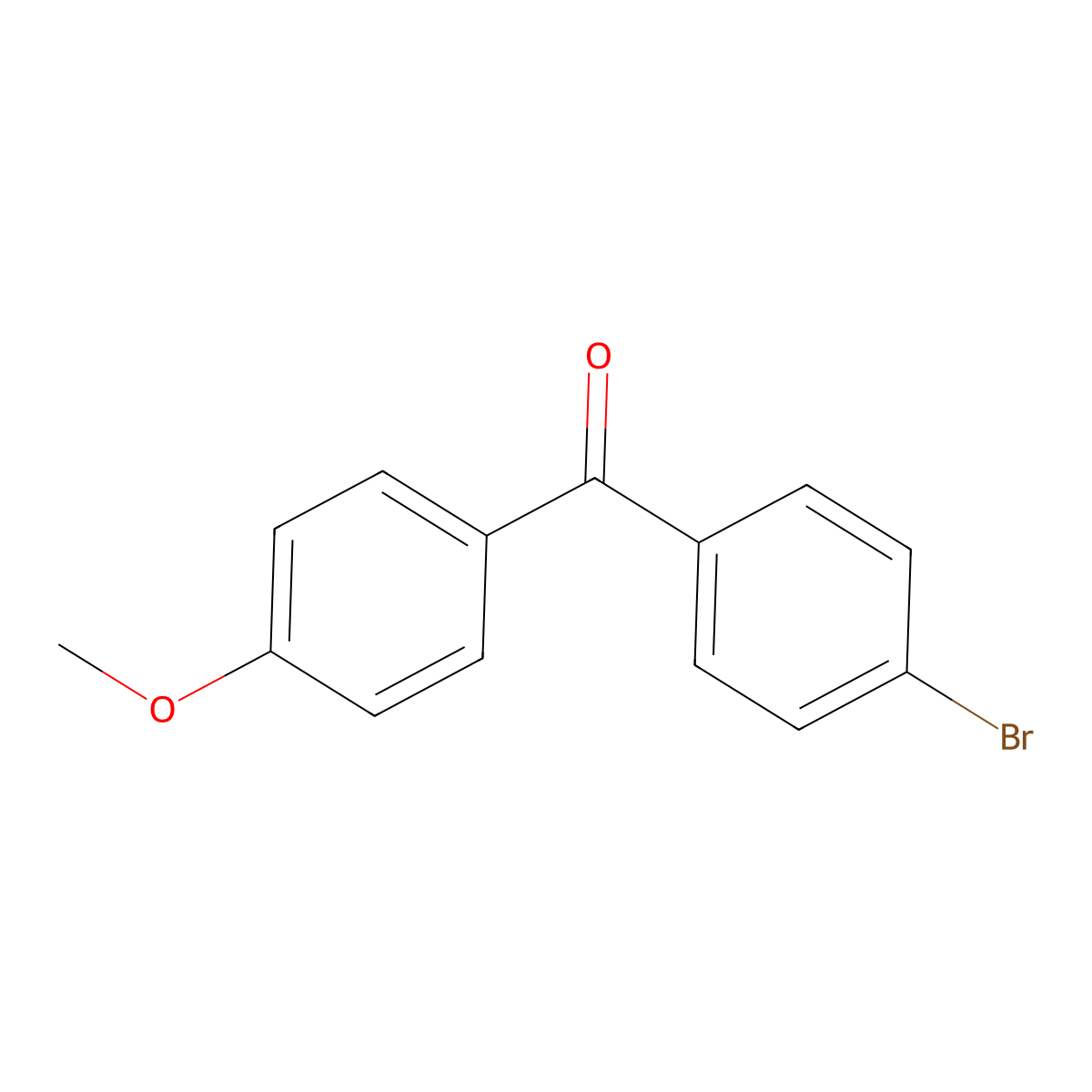 4-Bromo-4'-methoxybenzophenone molecular structure, CAS 54118-75-1