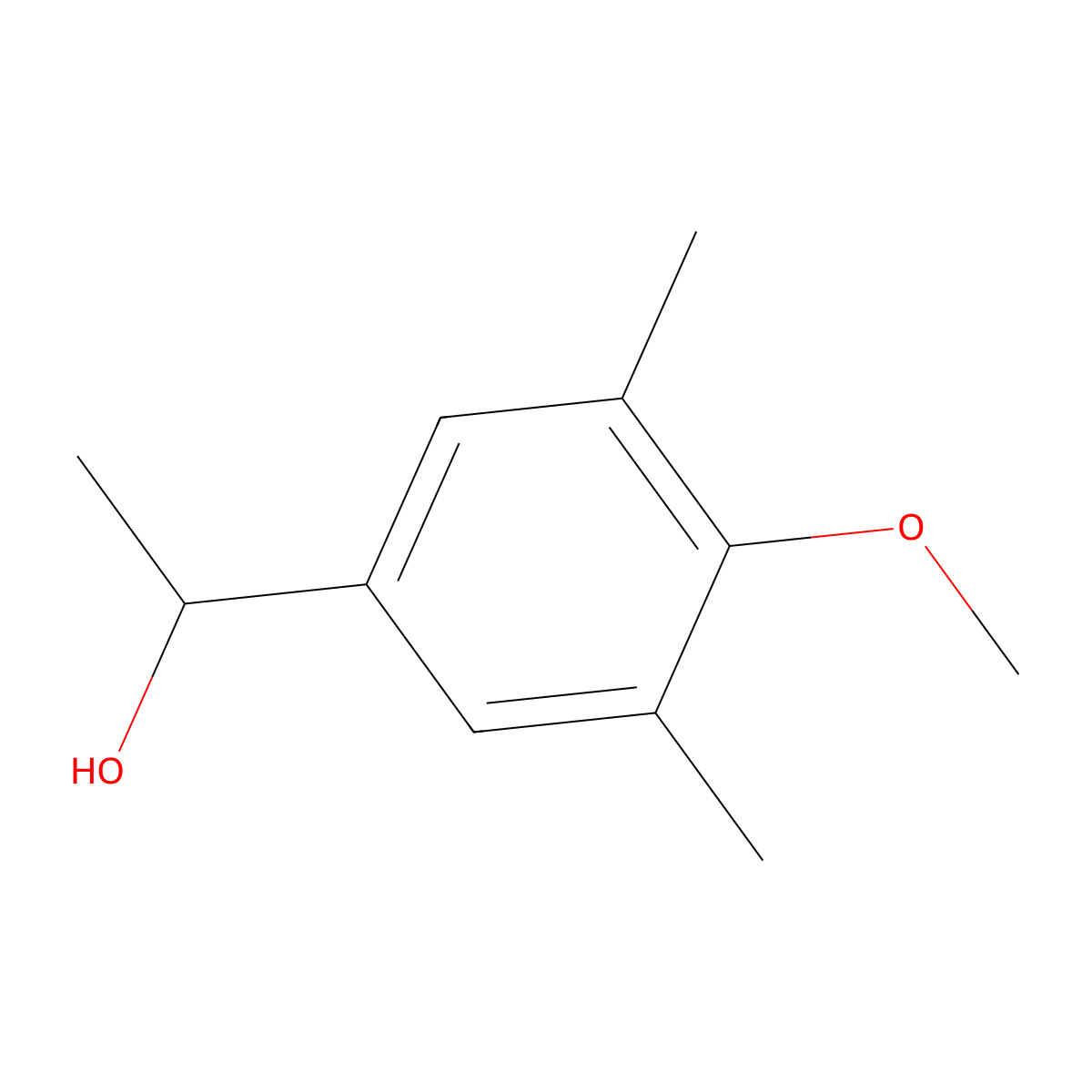1-(3,5-Dimethyl-4-methoxyphenyl)ethanol molecular structure, CAS 54119-39-0