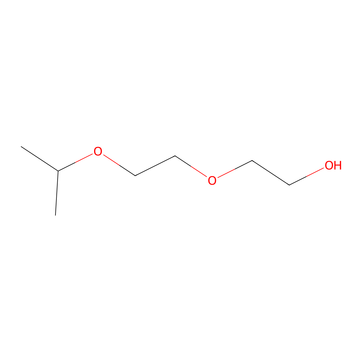 Ethanol, 2-(2-(1-methylethoxy)ethoxy)- molecular structure, CAS 5412-01-1