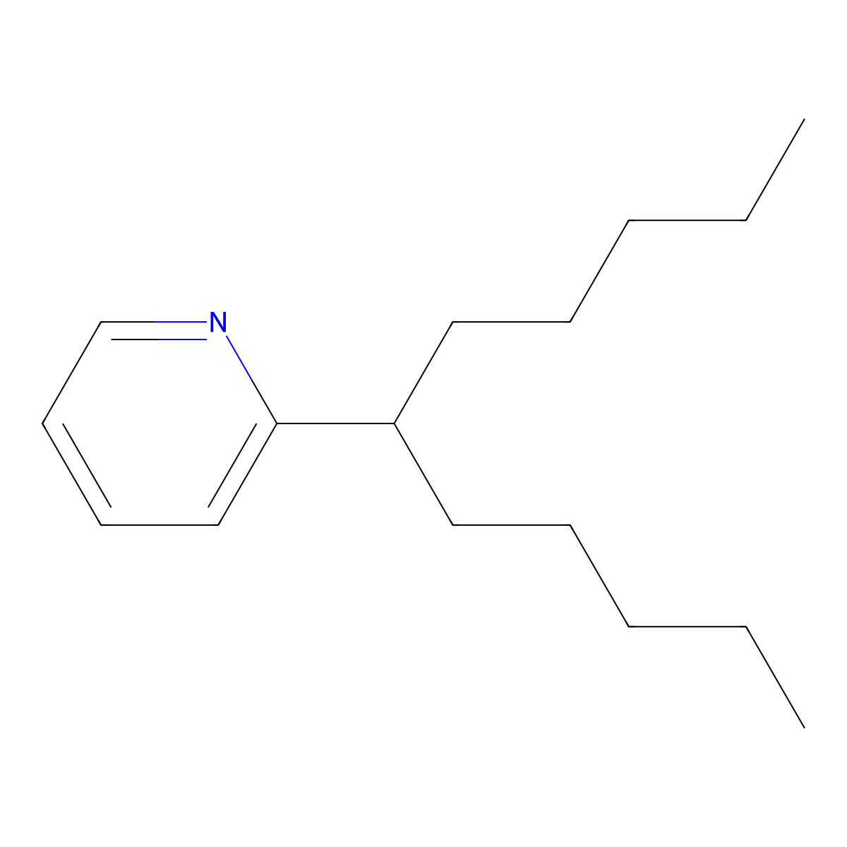 2-(Undecan-6-yl)pyridine molecular structure, CAS 5412-17-9
