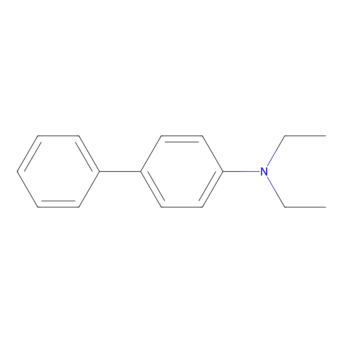 N,N-Diethyl-4-biphenylamine molecular structure, CAS 5412-43-1