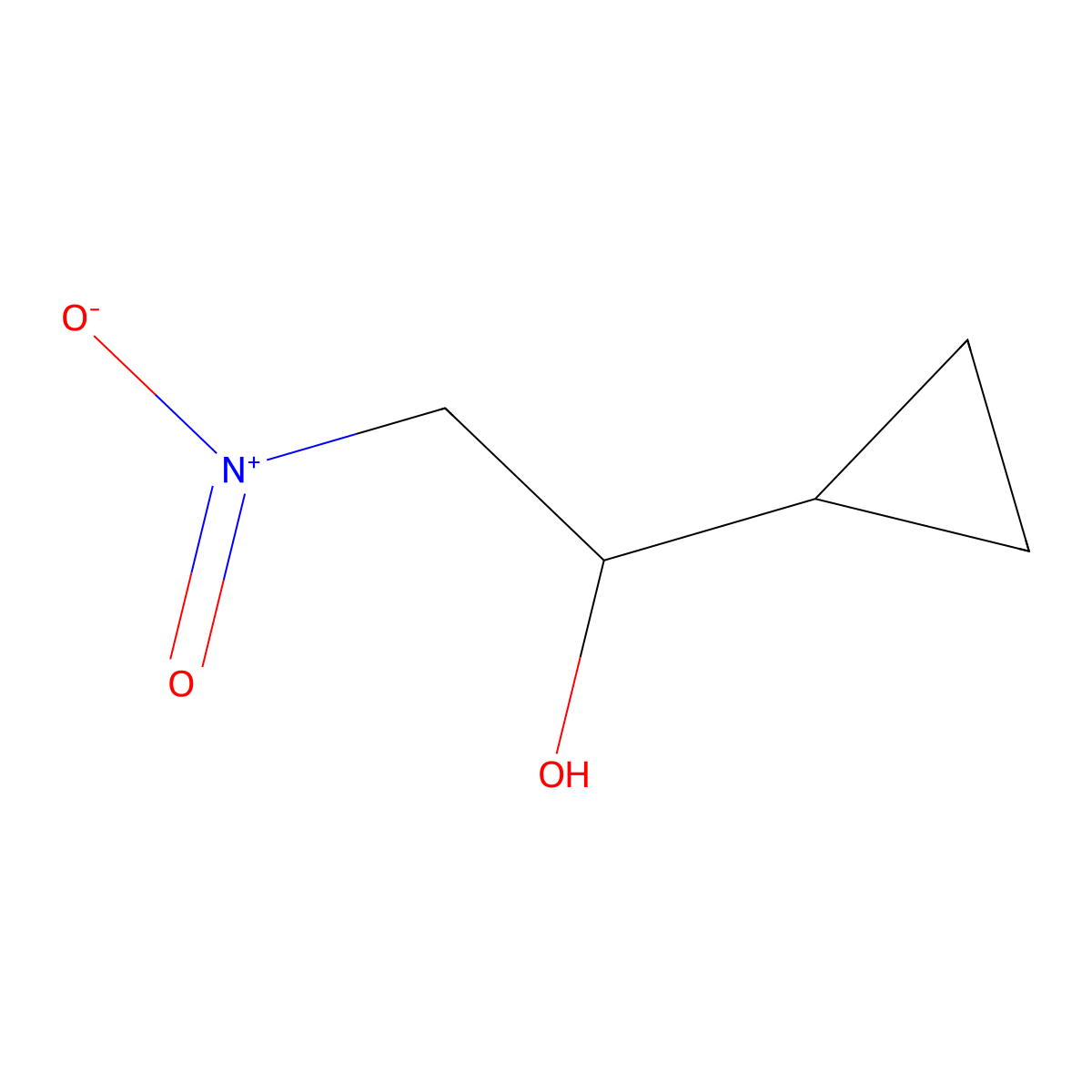 1-Cyclopropyl-2-nitroethanol molecular structure, CAS 54120-03-5