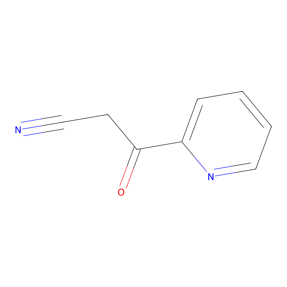 3-Oxo-3-(pyridin-2-yl)propanenitrile molecular structure, CAS 54123-21-6