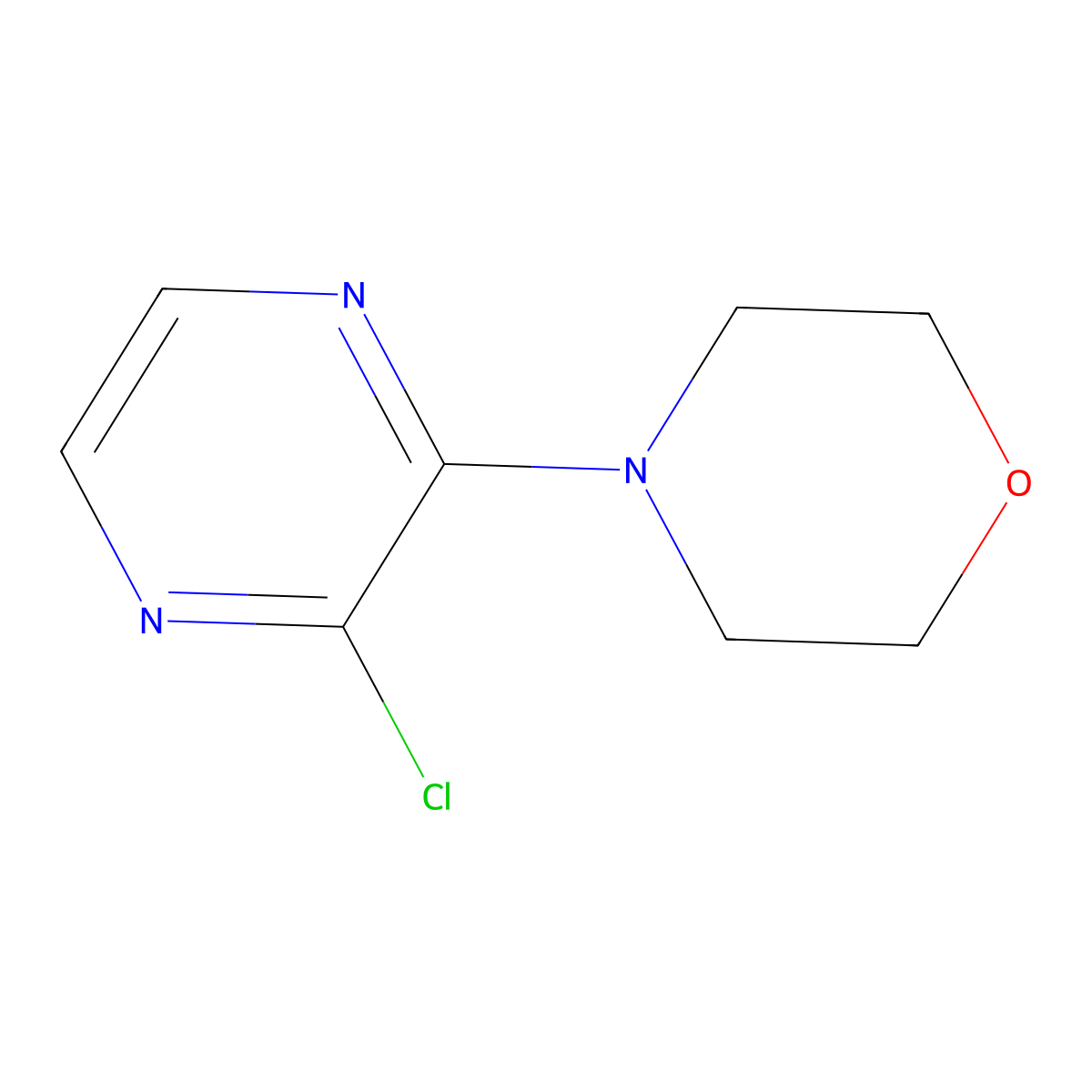 4-(3-Chloropyrazin-2-YL)morpholine molecular structure, CAS 54126-40-8