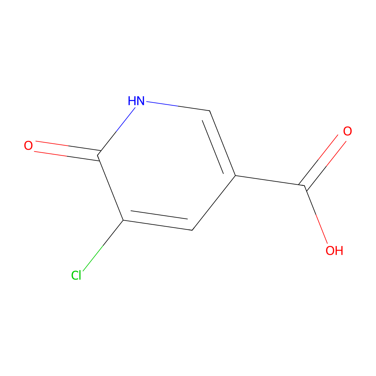 5-Chloro-6-hydroxynicotinic acid molecular structure, CAS 54127-63-8