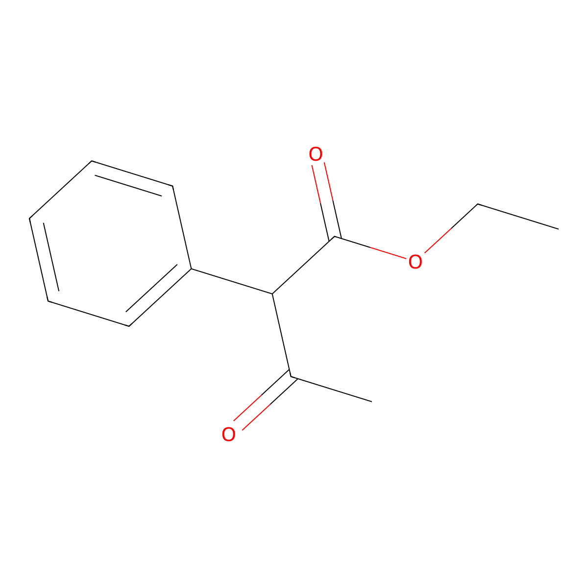 Ethyl acetylphenylacetate molecular structure, CAS 5413-05-8