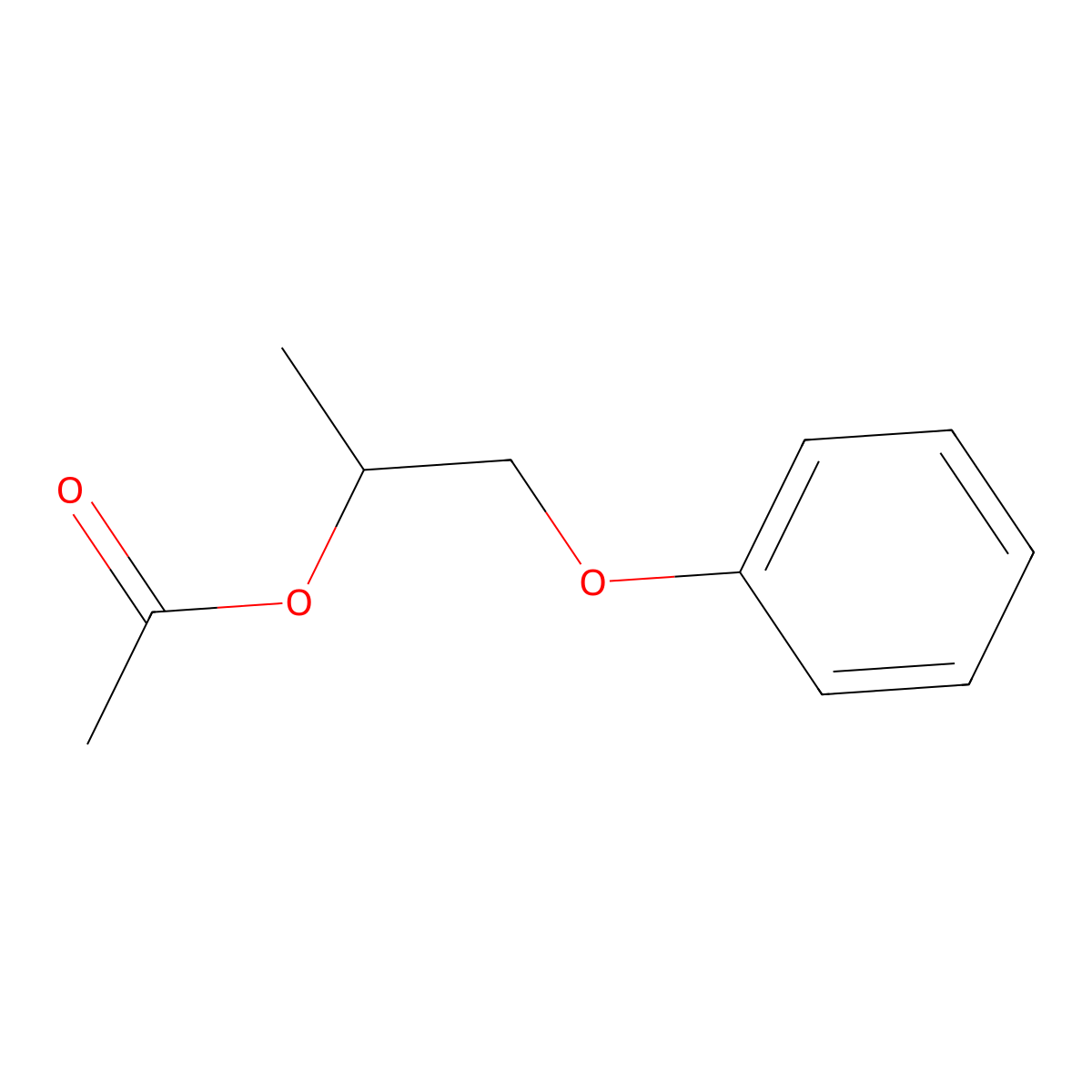 1-Phenoxypropan-2-yl acetate molecular structure, CAS 5413-56-9