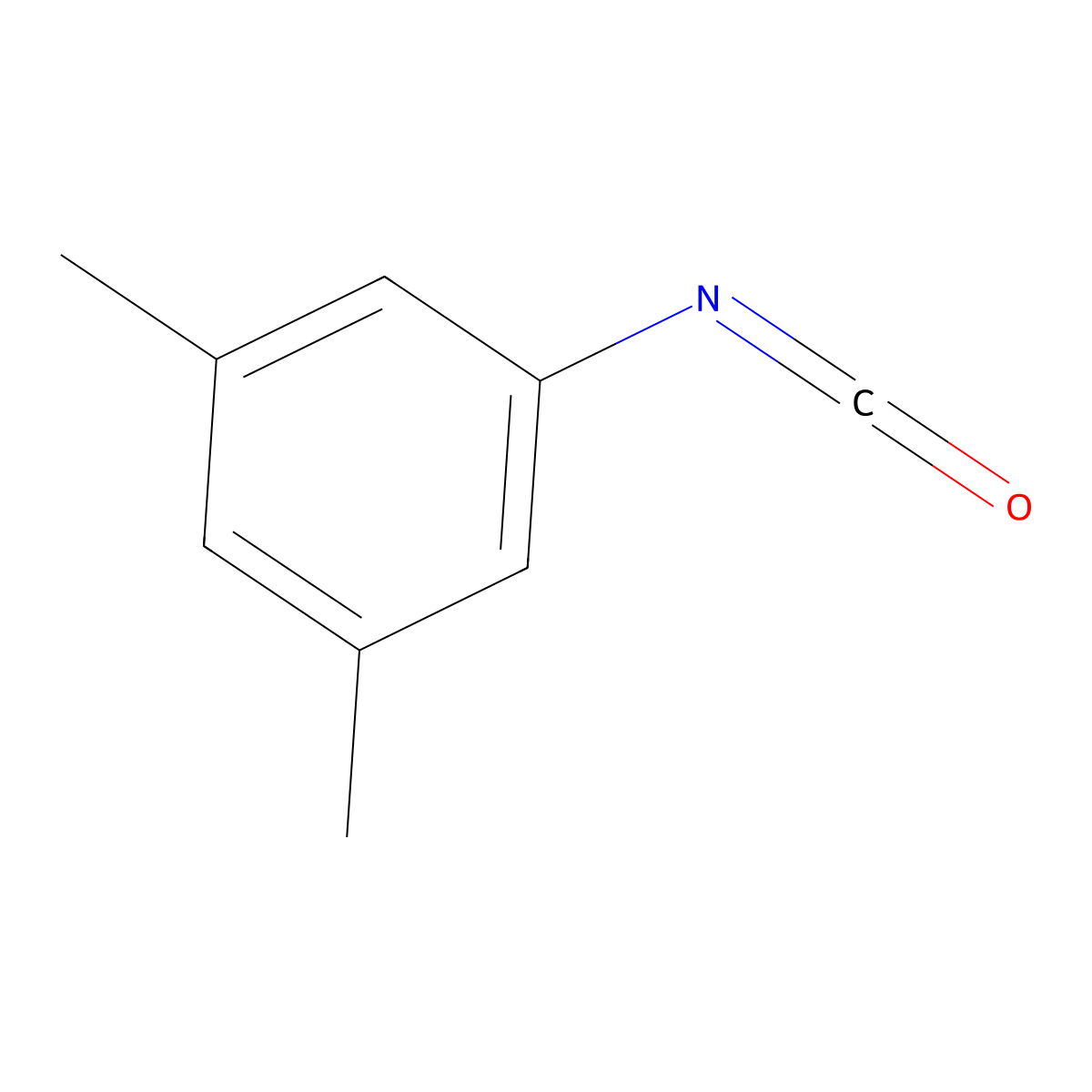 3,5-Xylyl isocyanate molecular structure, CAS 54132-75-1