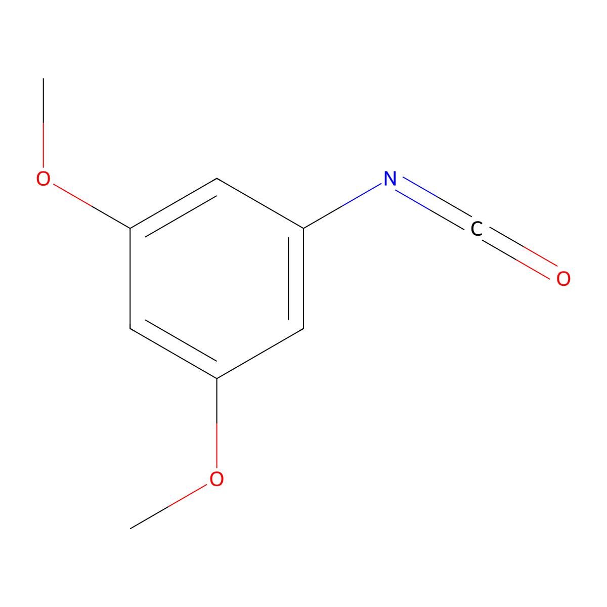 1-Isocyanato-3,5-dimethoxybenzene molecular structure, CAS 54132-76-2