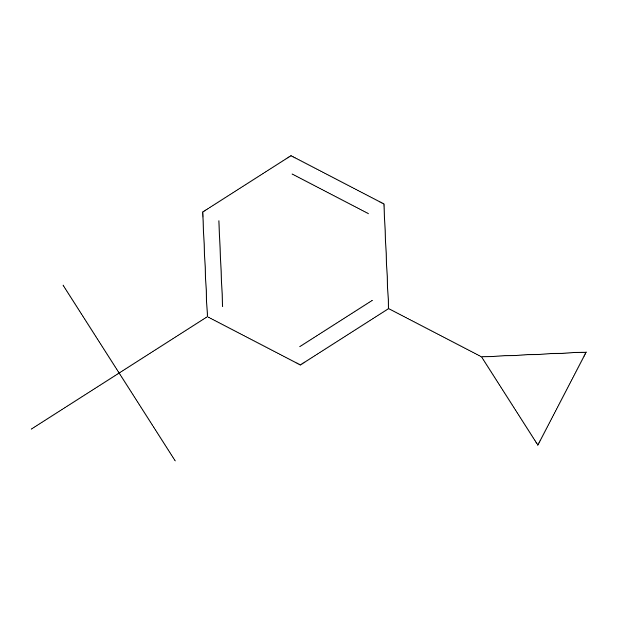 1-(tert-Butyl)-3-cyclopropylbenzene molecular structure, CAS 54134-95-1