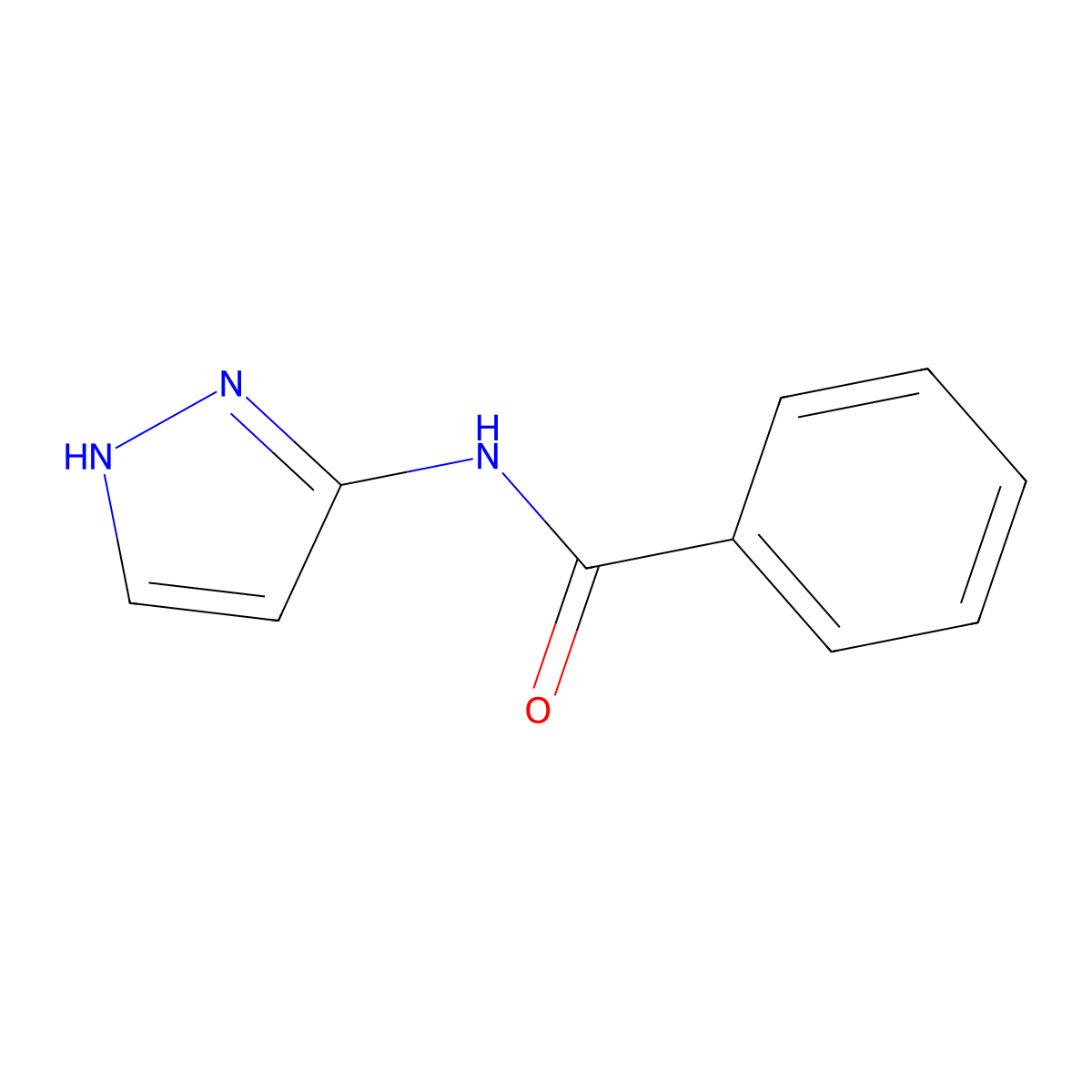 N-(1H-pyrazol-3-yl)benzamide molecular structure, CAS 54135-43-2