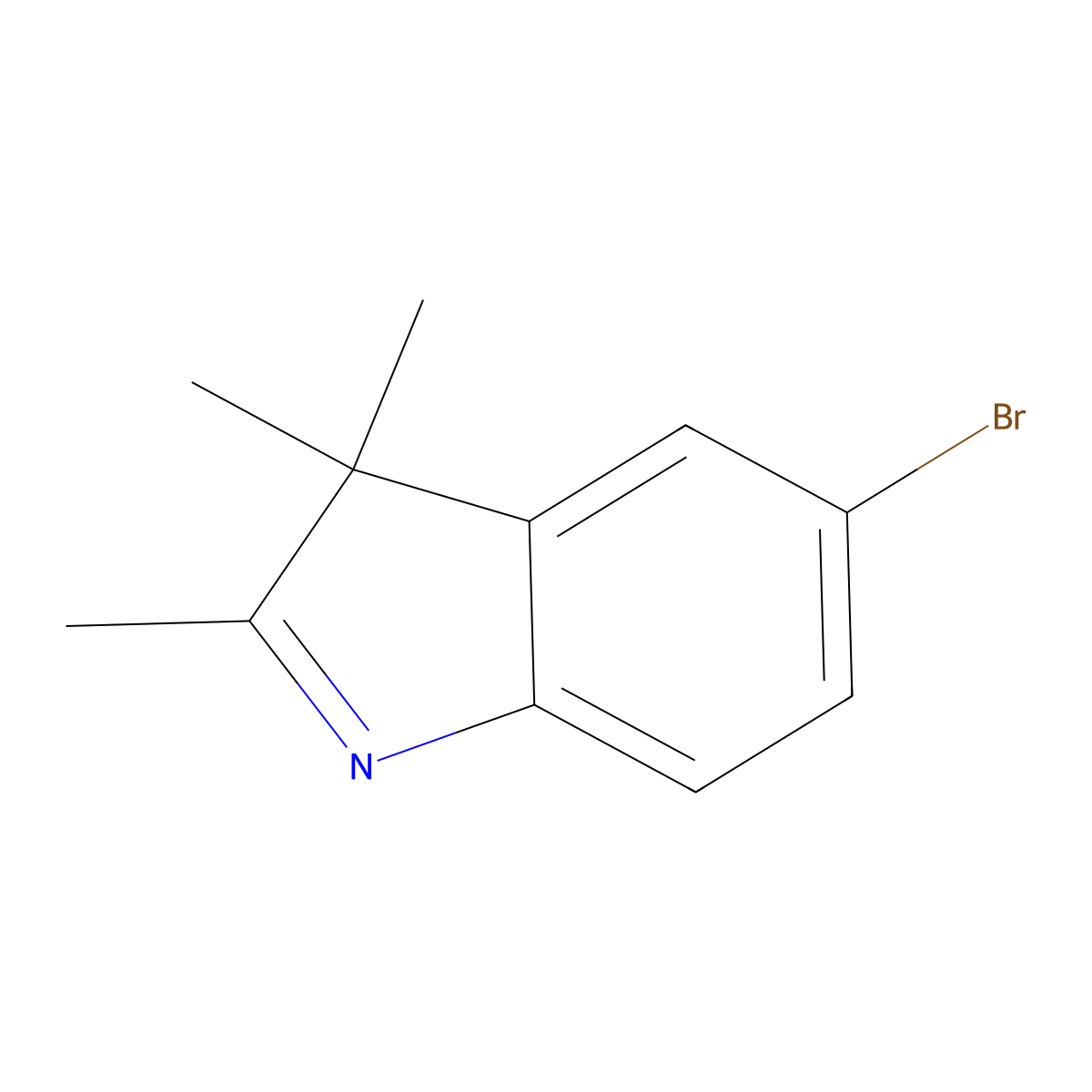 5-Bromo-2,3,3-trimethyl-3H-indole molecular structure, CAS 54136-24-2