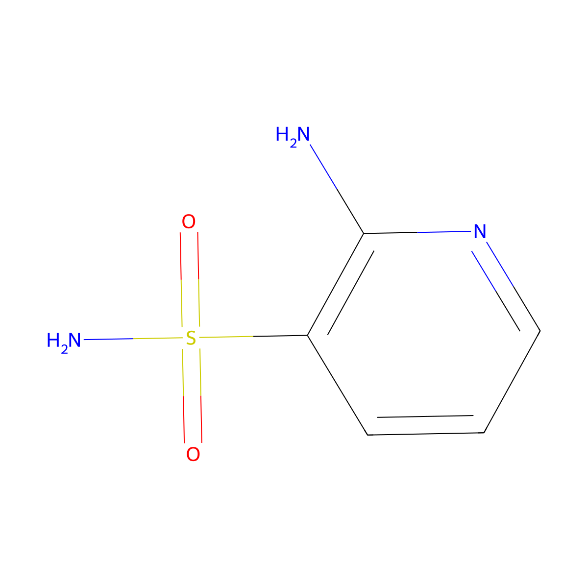 2-Aminopyridine-3-sulfonamide molecular structure, CAS 54136-36-6