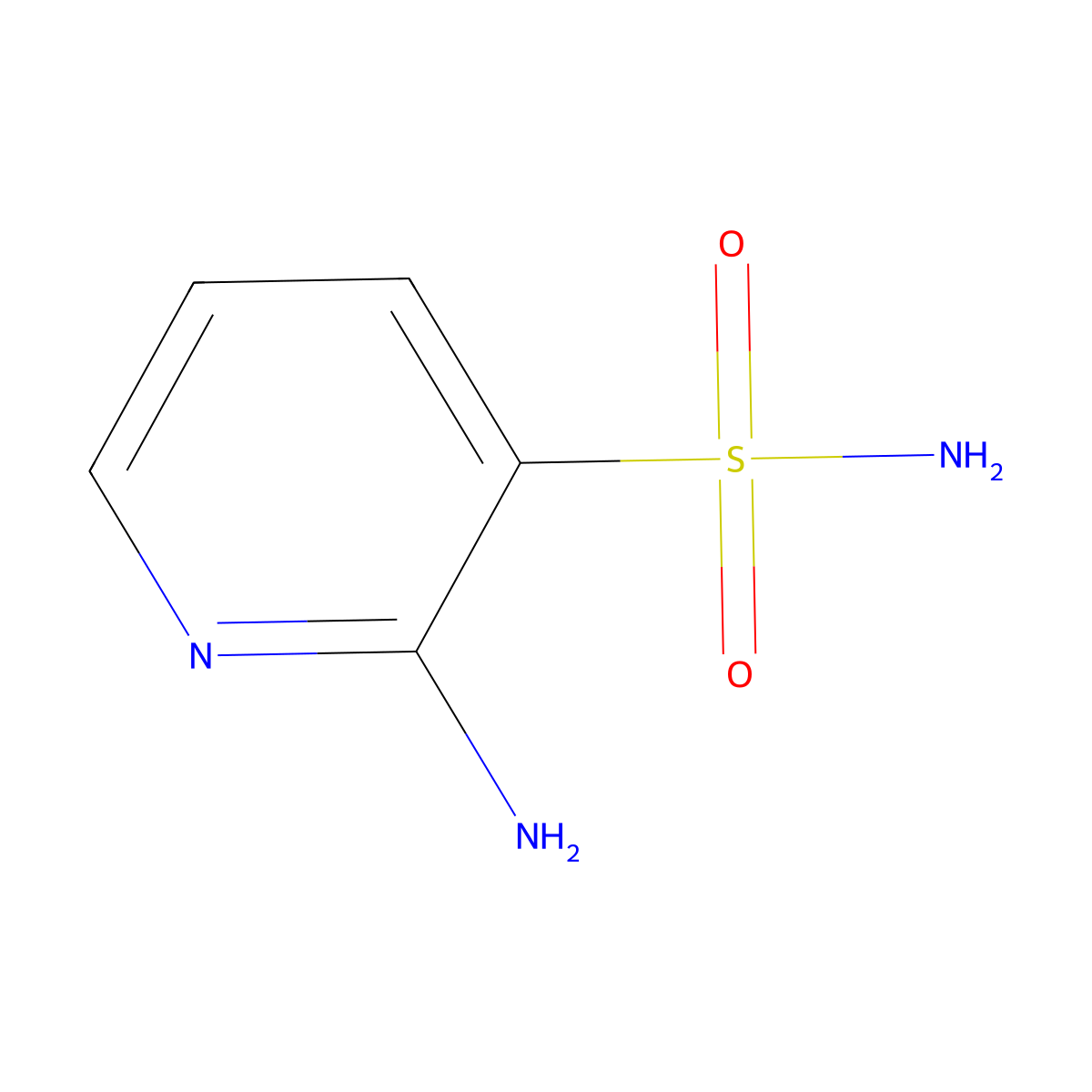2-Aminopyridine-3-sulfonamide molecular structure, CAS 54136-36-6