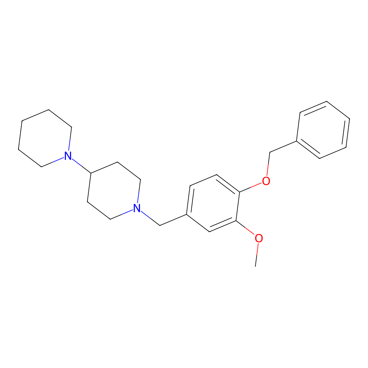 1'-{[4-(Benzyloxy)-3-methoxyphenyl]methyl}-1,4'-bipiperidine molecular structure, CAS 5414-41-5