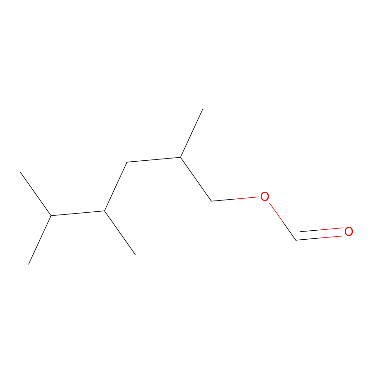 1-Hexanol, trimethyl-, 1-formate molecular structure, CAS 54140-17-9