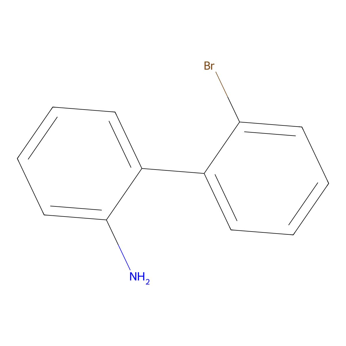2-(2-Bromophenyl)aniline molecular structure, CAS 54147-91-0