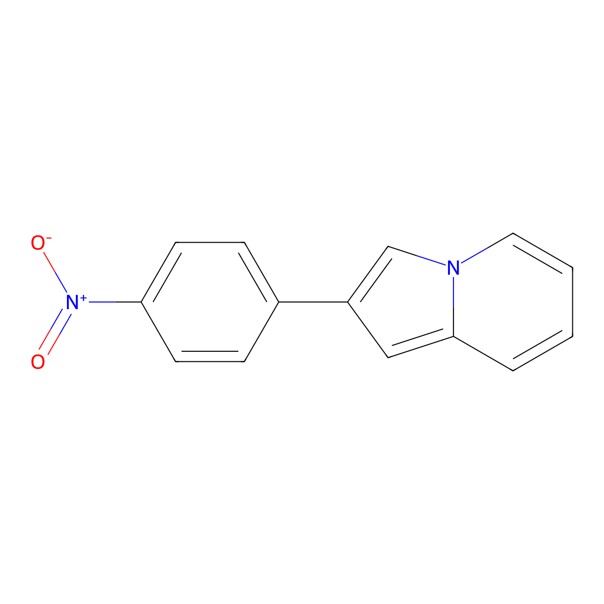 2-(4-Nitrophenyl)indolizine molecular structure, CAS 54149-11-0