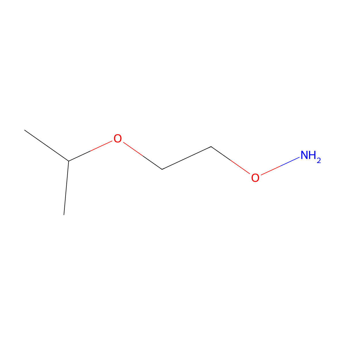 O-[2-(propan-2-yloxy)ethyl]hydroxylamine molecular structure, CAS 54149-47-2